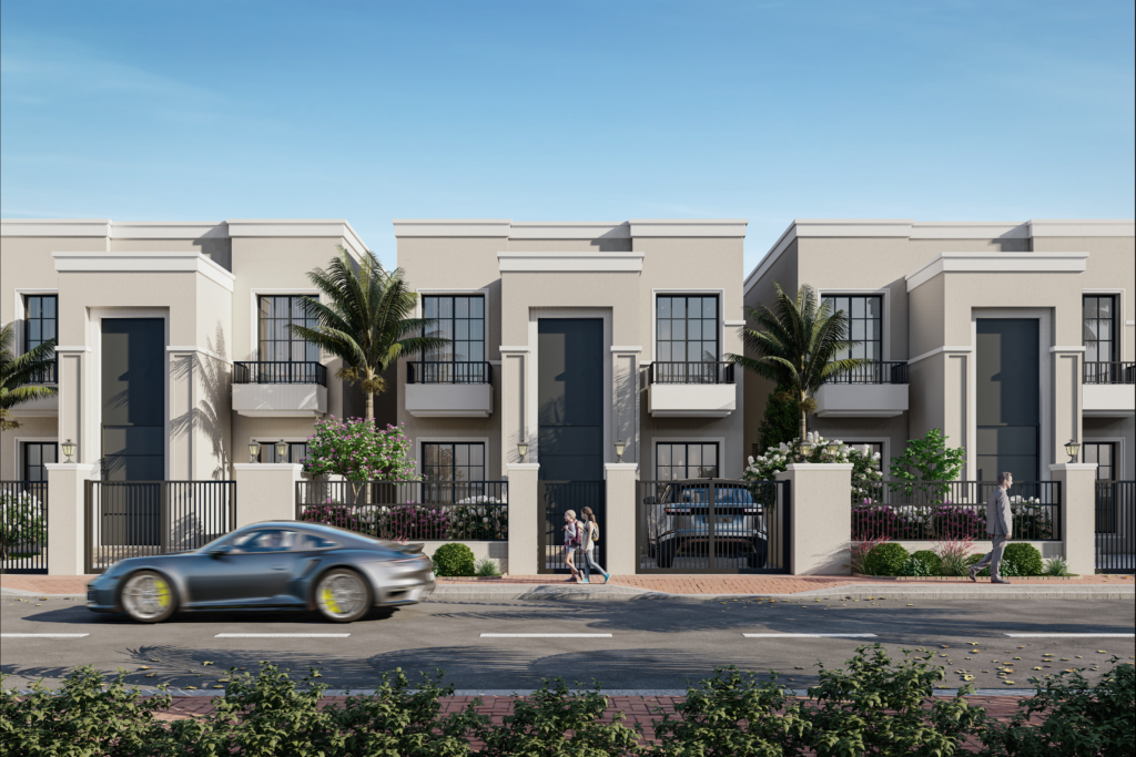 [size] m² villa exterior, [project], e.g. "240 m² villa exterior, Mirage City"